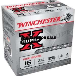 Close× Winchester Super-X High Brass 16 ga 2.75" 1-1/8 oz 4 Shot 25Box/10Case
