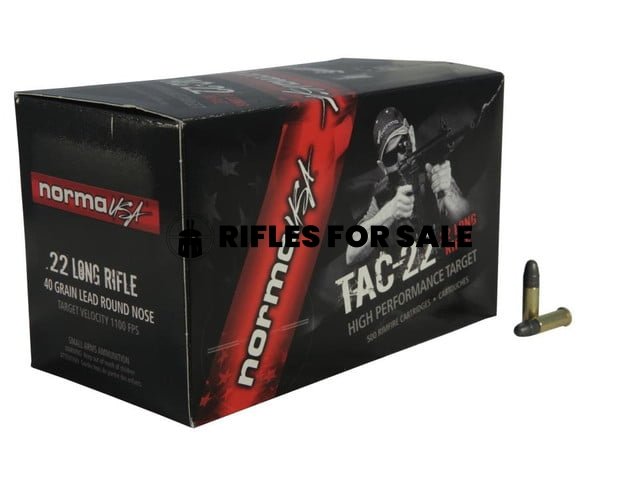 Norma Tac .22 LR, 40gr, Lead Round Nose, 50rd Box