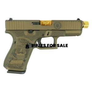 Glock 19 Gen5 FS Trump 9mm 4.6" 15rd Pistol, FDE