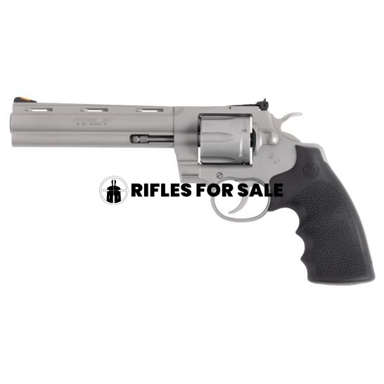 Colt Python 6" 6rd .357 Magnum Revolver, Stainless w/ Hogue Grip - PYTHON-SM6RTS - Image 2