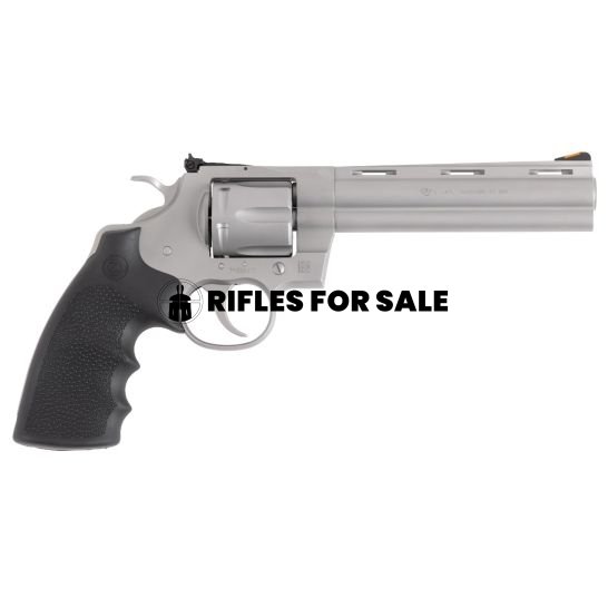 Colt Python 6" 6rd .357 Magnum Revolver, Stainless w/ Hogue Grip - PYTHON-SM6RTS - Image 3