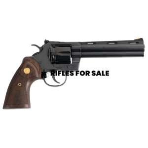 Colt Python .357 Magnum 6" 6rd Revolver, Blued/Wood - PYTHON-BP6WTS