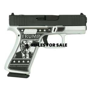 Glock 43x MOS Custom "Trump 2024 Mug Shot" 9mm 3.41" 10rd Pistol, Black