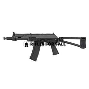 Soviet Arms 300 BLK Krink Triangle Side Folding Pistol, MK3 Krink Chassis Carbon Gray, ALG, and Soviet Arms Grip