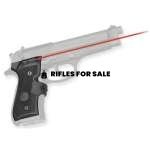 Crimson Trace MIL-SPEC Front Activation Replacement Laser Grip for Beretta 92/96/M9 Pistols, Black - LG-402M
