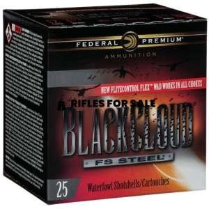 Federal BlackCloud 12 Ga, 3", 1-1/4oz, 4 Shot, 25rd/Box