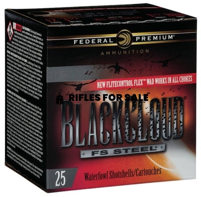 Federal BlackCloud 12 Ga, 3", 1-1/4oz, 4 Shot, 25rd/Box