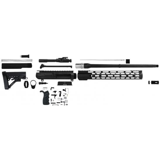 Tacfire Build Kit w/ 18" Anodized Black Barrel for AR-10 308 Winchester Rifle