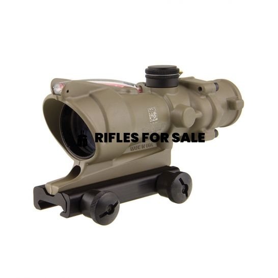 Trijicon ACOG 4x32mm Dual Illuminated Red 5.56/.223 BDC Chevron Rifle Scope, Flat Dark Earth - Image 2