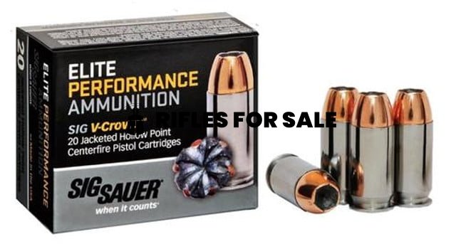 Sig Ammo 45 ACP 230Gr Elite V-Crown JHP 20rd Box