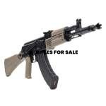 AK-104 Side Folding Rifle w/Pinned and Welded Spiked Extended Booster, FDE