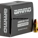 Ammo Inc .38 Special 125gr, Jacketed Hollow Point, 20rd Box