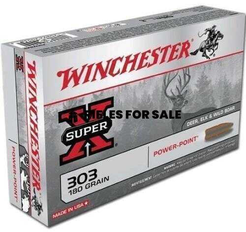 Winchester Ammunition Super-X 180 gr Power-Point .303 British Ammo, 20/box - Image 3