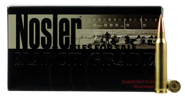 Nosler Match Grade RDF 223 Rem/5.56mm, 70gr, Hollow Point Boat Tail (HPBT), 20rd Box
