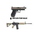 PSA 16" Nitride 5.56 NATO MOE Rifle & PSA Dagger Compact 9mm Pistol w/ SWR RMR Slide & Rear Sight Rear