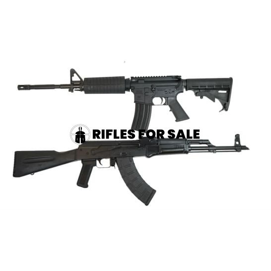 PSA 5.56 M4 Classic AR-15 & PSA AK-47 GF3 Classic Polymer Rifle With Matching Serial Numbers