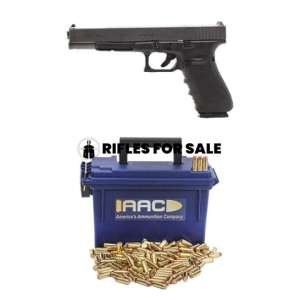 Glock 40 MOS 10mm 6" Pistol & 250rds Of AAC 10mm Auto 180gr FMJ Blue Ammo Can