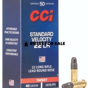 CCI Standard Velocity .22 LR, 40gr, Lead Round Nose, 50rd Box