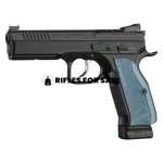 CZ Shadow 2 Optics Ready 9mm Pistol With Blue Grips, Black - 91251