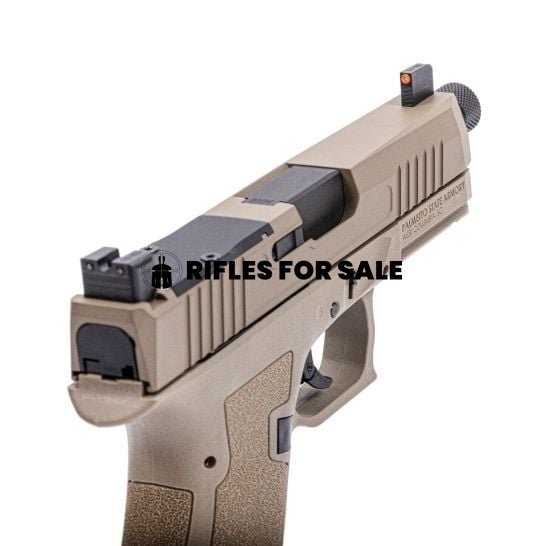 PSA Dagger Compact 9mm Pistol With RMR Slide, Threaded Barrel, & Suppressor Height Night Sights, FDE - Image 4