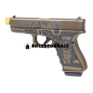 Glock 19 Gen3 Trump 9mm Pistol, Burnt Bronze