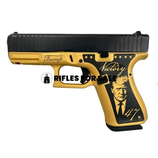 Glock G19 Gen5 Trump Victory / Golden Age 4" 9mm 15rd Pistol, Gold / Black - Image 2
