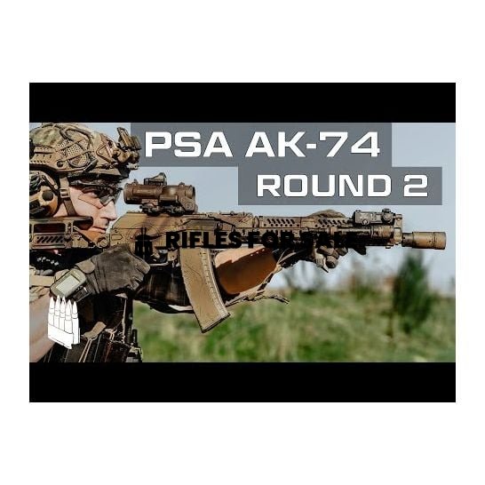 AK-74 MOEkov Rifle with Toolcraft Trunnion, Bolt, and Carrier, Black - Image 2