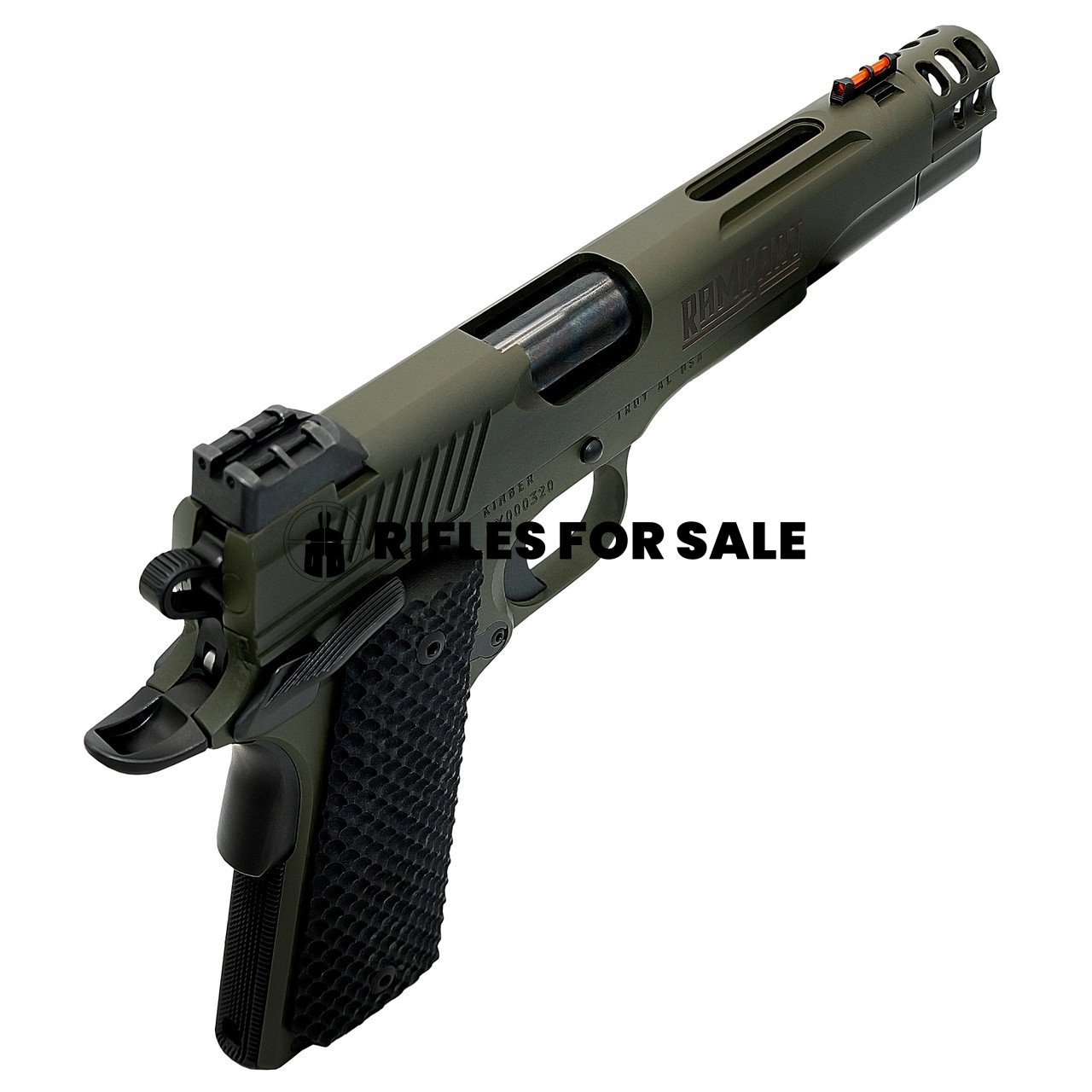 Kimber Rampart 10mm, 5" Barrel, Olive Drab Green Cerakote, Compensator, 8rd - Image 3