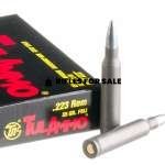 TulAmmo .223 Rem, 55gr, FMJ, Steel Case, 20rd Box